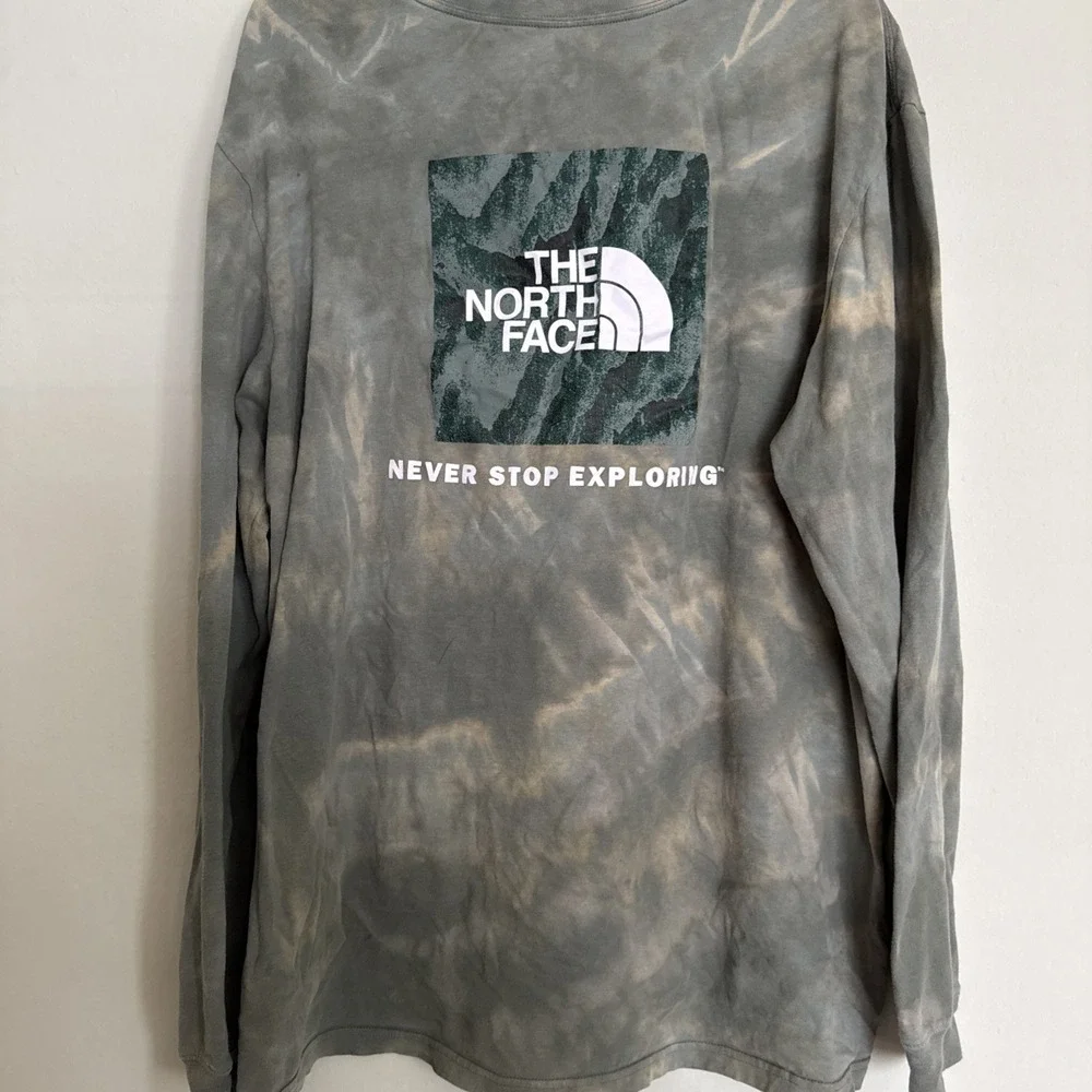 The North Face Men WANDER Long Sleeve Shirt Xxl Hand Made Tie Dye‎ 1 Of A Kind